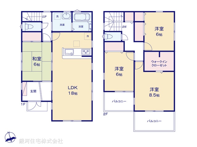 G00378591 埼玉県川口市仲町 新築一戸建て 7880万円【間取図】