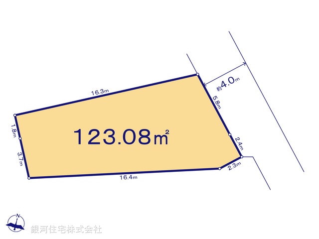 G00378627 神奈川県海老名市上今泉１丁目 土地 2880万円【区画図】