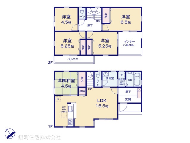 G00378635 埼玉県さいたま市岩槻区大字岩槻 新築一戸建て 2980万円【間取図】