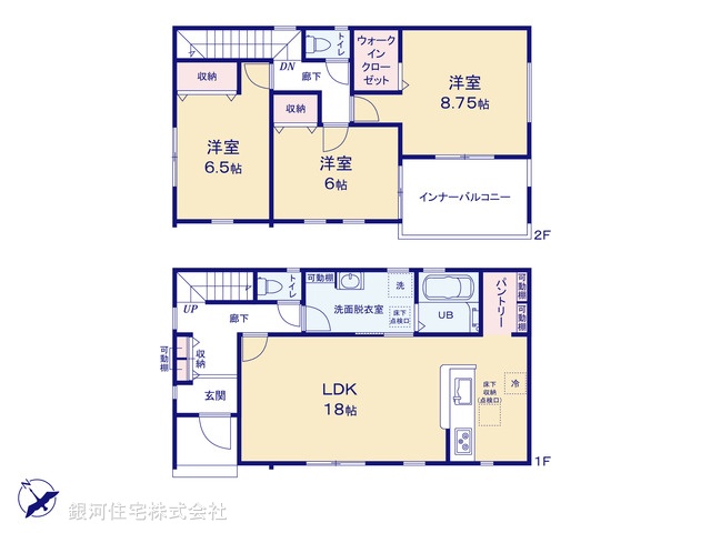 G00378636 埼玉県さいたま市岩槻区大字岩槻 新築一戸建て 2980万円【間取図】