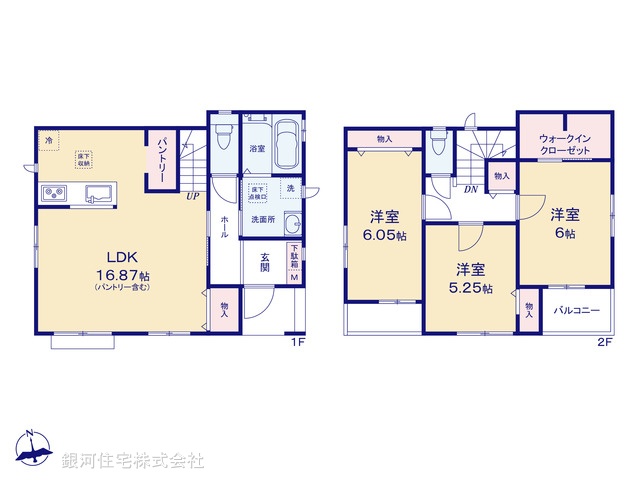 G00378649 埼玉県川口市鳩ヶ谷緑町２丁目 新築一戸建て 4490万円【間取図】
