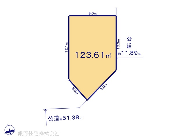 G00378663 東京都板橋区高島平５丁目 土地 7980万円【区画図】