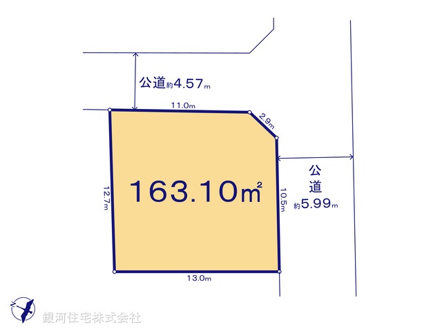 G00378666 神奈川県鎌倉市大船 土地 6380万円【区画図】