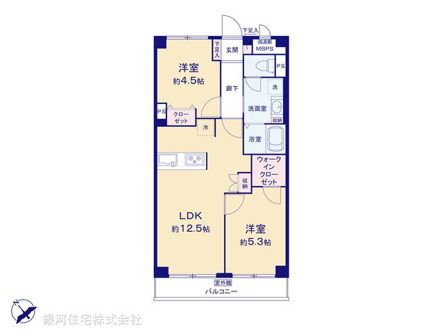 G00378676 東京都板橋区上板橋２丁目 中古マンション 3980万円【間取図】