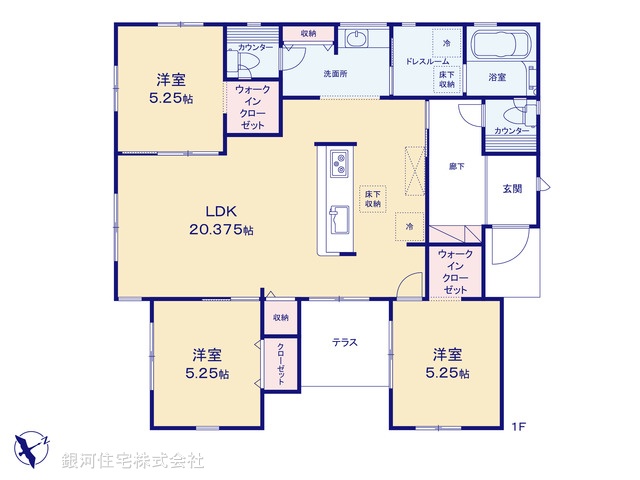G00378782 埼玉県久喜市吉羽３丁目 新築一戸建て 4090万円【間取図】