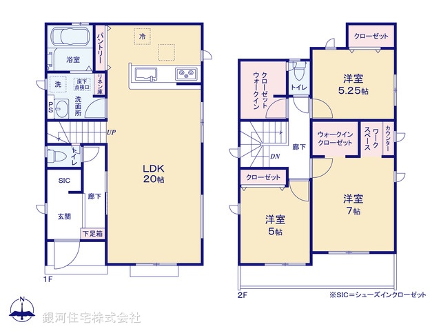 G00378846 東京都小平市小川町１丁目 新築一戸建て 5290万円【間取図】