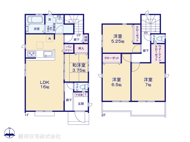 G00378848 東京都小平市小川町１丁目 新築一戸建て 5290万円【間取図】