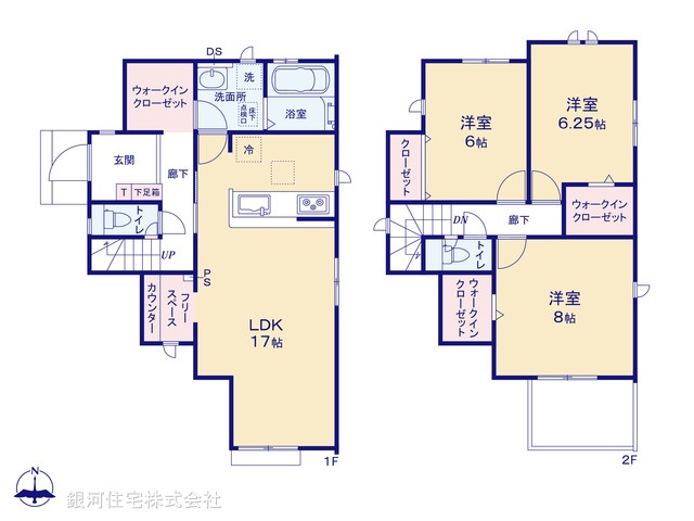 G00378850 東京都小平市小川町１丁目 新築一戸建て 5090万円【間取図】