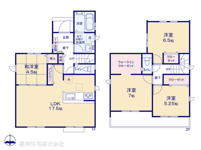 G00378859 東京都小平市小川町１丁目 新築一戸建て 4990万円【間取図】