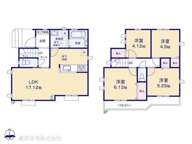 G00378879 東京都小平市小川町２丁目 新築一戸建て 6090万円【間取図】
