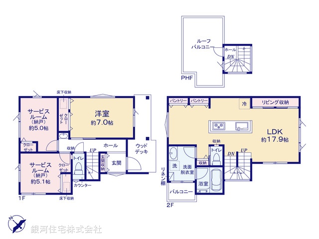G00378903 神奈川県藤沢市本鵠沼５丁目 新築一戸建て 6790万円【間取図】