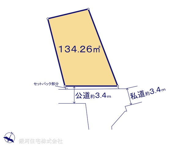 G00378990 東京都練馬区桜台２丁目 土地 1億980万円【区画図】