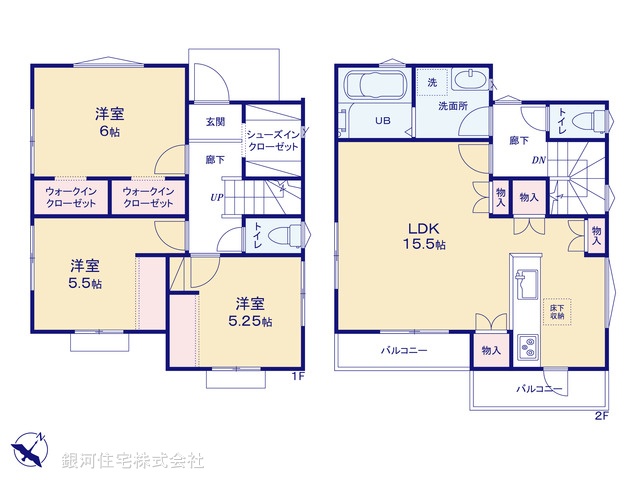 G00378999 東京都府中市住吉町１丁目 新築一戸建て 4690万円【間取図】
