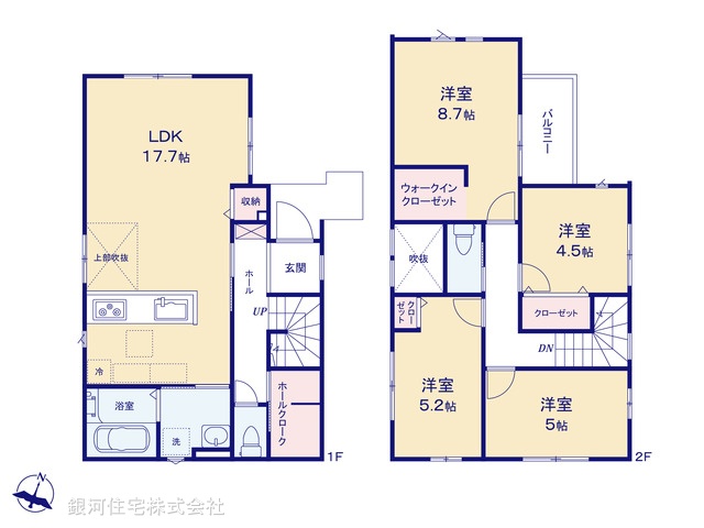 G00379017 埼玉県さいたま市緑区大字三室 新築一戸建て 4198万円【間取図】