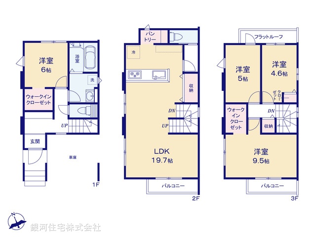 G00379125 埼玉県さいたま市浦和区瀬ヶ崎５丁目 新築一戸建て 4690万円【間取図】