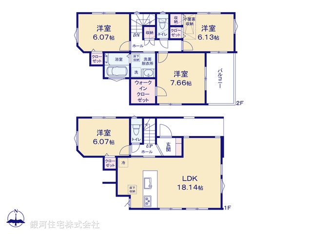 G00379147 埼玉県さいたま市南区大字大谷口 新築一戸建て 4780万円 土地面積100.44m² (約30.38坪) 建物面積105.12m² (約31.79坪) 間取り４ＬＤＫ 築年月2025年06月(築１年以内)【間取図】
