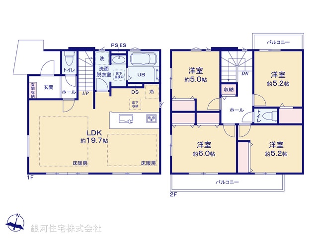 G00379161 東京都町田市金森東４丁目 新築一戸建て 5798万円【間取図】