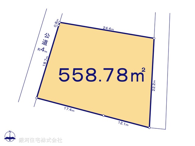 G00379164 神奈川県横須賀市走水２丁目 土地 3980万円【区画図】