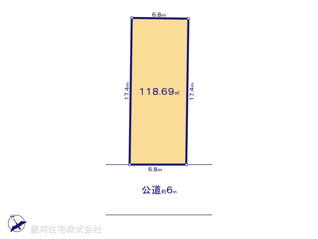 G00379223 神奈川県相模原市中央区千代田１丁目 土地(建築条件付土地) 3160万円【区画図】
