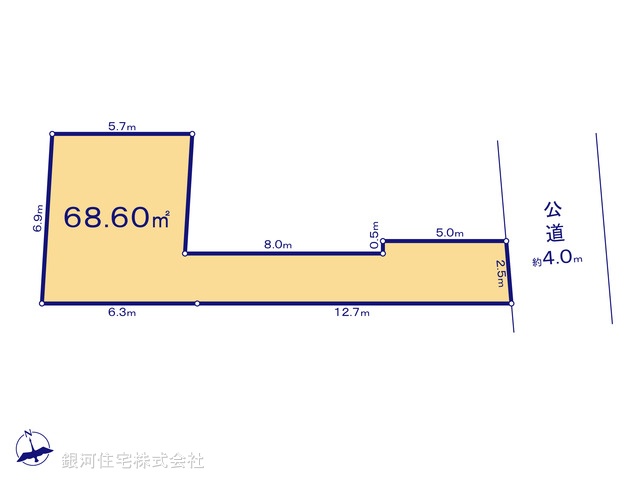 G00379235 東京都板橋区桜川２丁目 土地 5280万円【区画図】