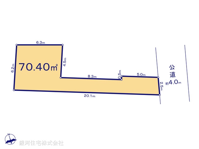 G00379237 東京都板橋区桜川２丁目 土地 5430万円【区画図】