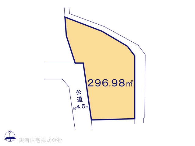 G00379243 神奈川県藤沢市片瀬１丁目 土地 8880万円【区画図】