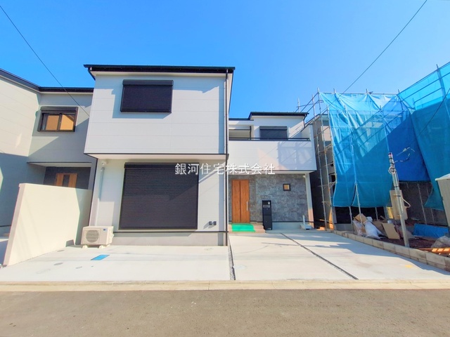 G00379262 神奈川県相模原市緑区二本松１丁目 新築一戸建て 5380万円 土地面積112.61m² (約34.06坪) 建物面積90.46m² (約27.36坪) 間取り３ＬＤＫ 築年月2025年08月(築１年以内)【外観12】