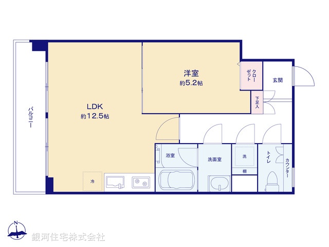 G00379286 東京都世田谷区三軒茶屋２丁目 中古マンション 4980万円【間取図】