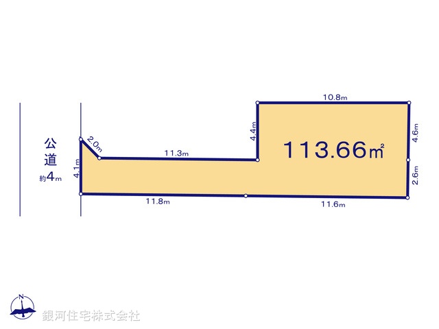 G00379306 東京都小平市小川西町５丁目 土地(建築条件付土地) 3780万円【区画図】