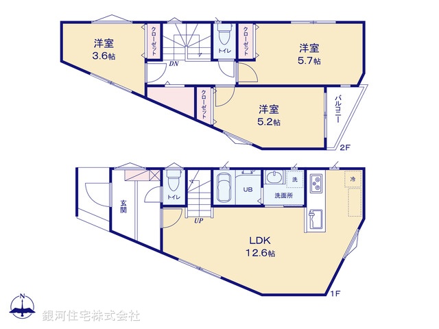 G00379308 東京都清瀬市上清戸２丁目 新築一戸建て 3280万円【間取図】