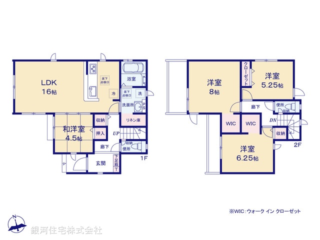 G00379309 東京都東久留米市柳窪２丁目 新築一戸建て 4880万円【間取図】