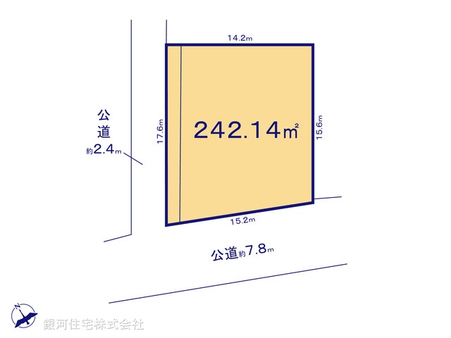 G00379358 神奈川県伊勢原市岡崎 土地 1680万円【区画図】