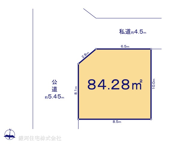 G00379367 東京都世田谷区赤堤３丁目 土地 8900万円【区画図】