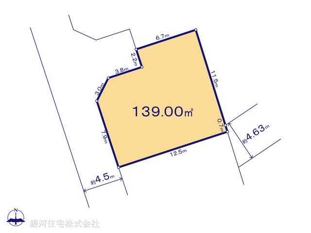 G00379373 神奈川県秦野市東田原 土地 1290万円【区画図】