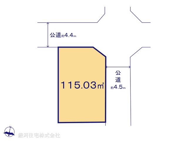 G00379394 神奈川県横浜市南区永田北３丁目 土地(建築条件付土地) 3280万円【区画図】
