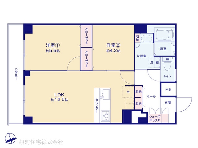 G00379431 東京都杉並区堀ノ内２丁目 中古マンション 3680万円【間取図】