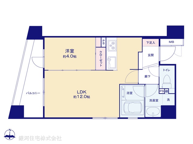 G00379491 東京都練馬区豊玉上２丁目 中古マンション 4390万円【間取図】