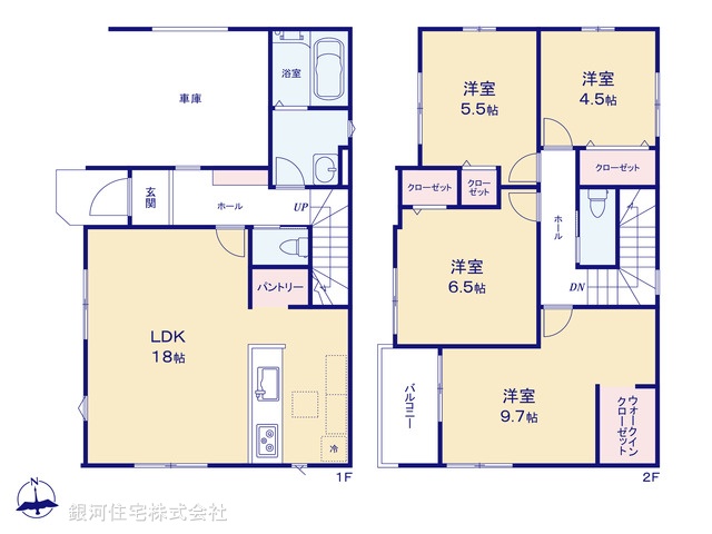 G00379533 埼玉県さいたま市緑区大字大間木 新築一戸建て 5198万円【間取図】