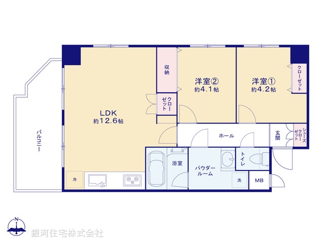 G00379575 東京都武蔵野市境１丁目 中古マンション 5380万円【間取図】
