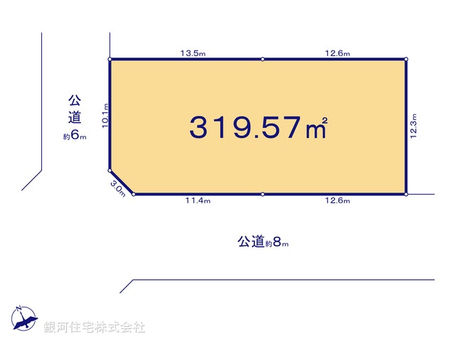 G00379616 東京都国立市富士見台１丁目 土地 2億1000万円【区画図】