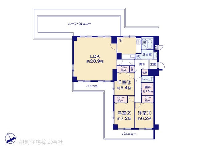 G00379620 東京都世田谷区南烏山２丁目 中古マンション 7299万円【間取図】
