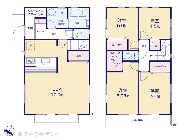 G00379635 神奈川県横浜市青葉区田奈町 新築一戸建て 7280万円【間取図】