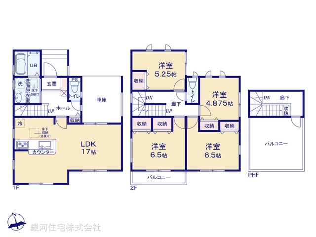 G00379658 千葉県千葉市中央区亀井町 新築一戸建て 3890万円【間取図】