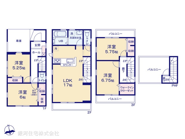 G00379659 千葉県千葉市中央区亀井町 新築一戸建て 3790万円【間取図】