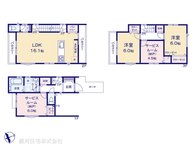 G00379660 埼玉県新座市東3丁目 新築一戸建て 4890万円 土地面積70.73m² (約21.39坪) 建物面積106.40m² (約32.18坪) 築年月2025年12月【間取図】