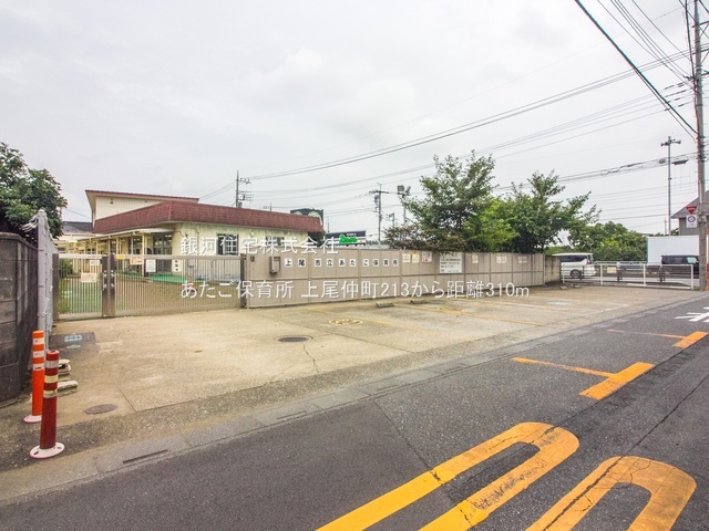 G00379671 埼玉県上尾市仲町２丁目 新築一戸建て 3878万円 土地面積89.90m² (約27.19坪) 建物面積80.67m² (約24.40坪) 間取り３ＬＤＫ 築年月2025年06月(築１年以内)【周辺環境】あたご保育所