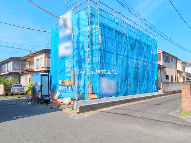G00379680 埼玉県春日部市大枝 新築一戸建て 3680万円 土地面積104.93m² (約31.74坪) 建物面積97.60m² (約29.52坪) 間取り４ＬＤＫ 築年月2025年10月【外観2】