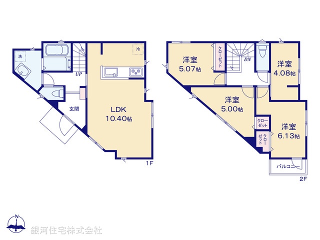 G00379682 埼玉県さいたま市大宮区堀の内町３丁目 新築一戸建て 5199万円 土地面積114.85m² (約34.74坪) 建物面積87.05m² (約26.33坪) 間取り４ＬＤＫ 築年月2025年08月(築１年以内)【間取図】