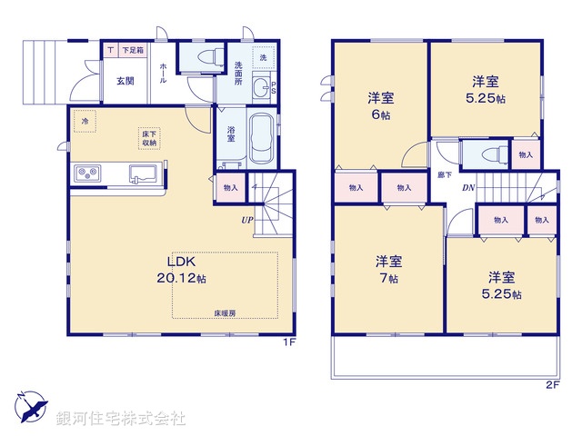 G00379764 神奈川県横浜市旭区南本宿町 新築一戸建て 6798万円【間取図】
