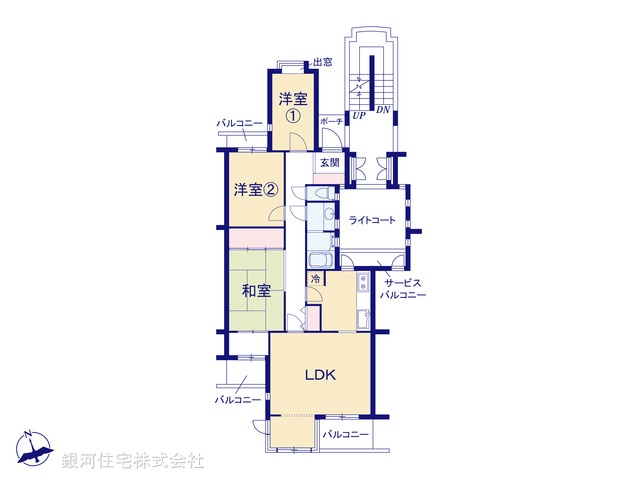 G00379833 神奈川県秦野市鶴巻南５丁目 中古マンション 1748万円【間取図】
